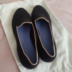 Rothy's loafer Black Diamond Merino no tassel NEW NEVER WORN size 8.5